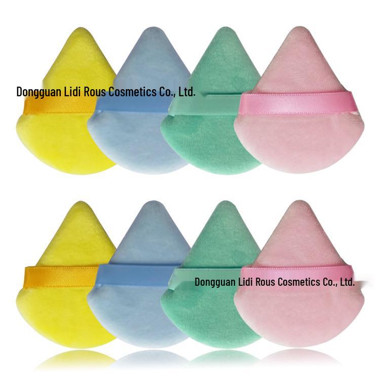 Éponge de maquillage triangulaire en daim