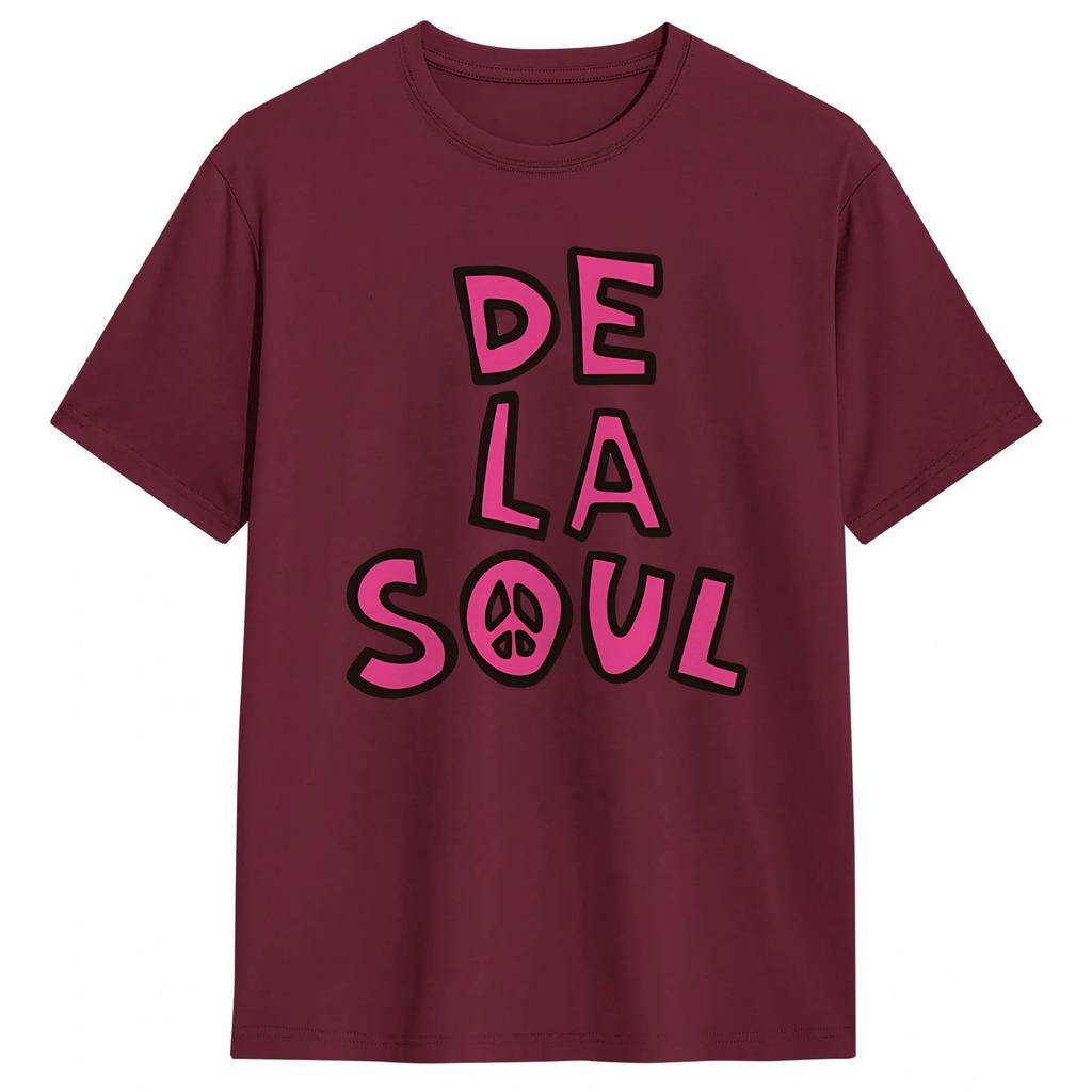 Hip Hop De La Soul TShirt Summer 100 Cotton TShirts For Unisex Harajuku Casual Tshirt Short Sleeves Vintage Top Tees