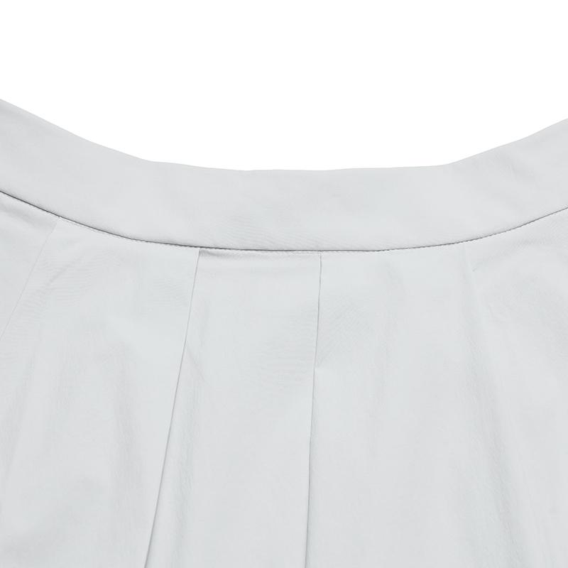 Fila White Fashion Trendy Minimalist Classic Retro Loose A-Line Woven Casual Long Skirt Women skirts F11W623315FGY