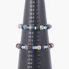 Jbans Classic Black String Mix 1186 Chain Bracelet Triple Awesome 1225 Gemstone Bracelet Set (C2501-Se398_Sv)