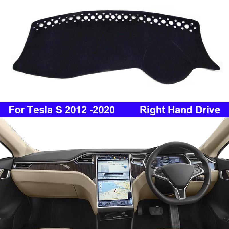 Car Dashboard Cover Dash Mat Carpet Cape For For Tesla S 2012 -2020 2019 2018 2017 2016 2015 Anti-sun Sun Shade Car Styling Auto