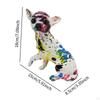 Animal Figurine Chihuahua Pup Ornament Decor Souvenirs Gifts Desktop Graffiti Dog Sculpture