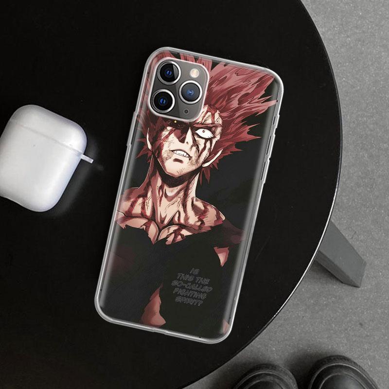 One P-Punch-Man Garou Phone Case Cover for iPhone 11 12 13 Mini 14 15 Plus 16 Pro Max 17 Air 7 8 + SE Art Customized Fundas 11 1