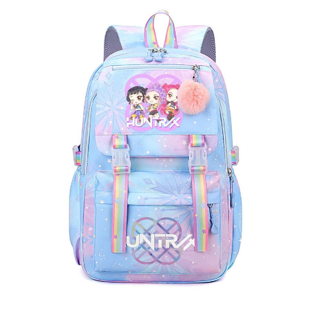Animation Cartoon Peripheral Printing Korean Version Trend Burden Reduction Backpack Large Capacity Student Leisure Bag