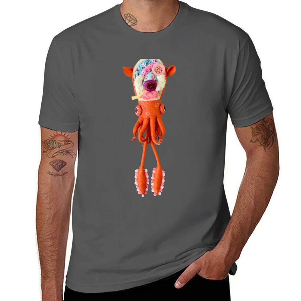 The Anatomy of Small Ear Squid TShirt Breathable Lightweight Summer Top
