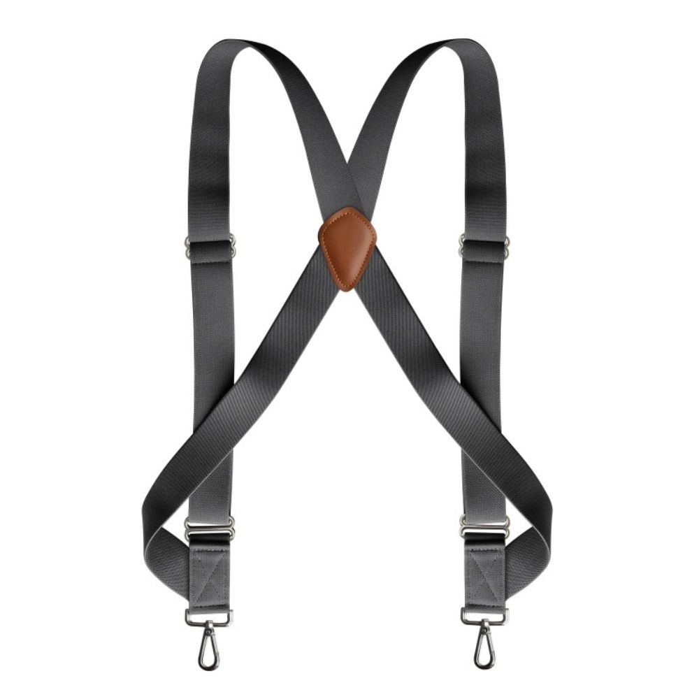 

Retro Suspenders for Men British Style Suspender Clip Simple Leather Suspenders Gift червоний