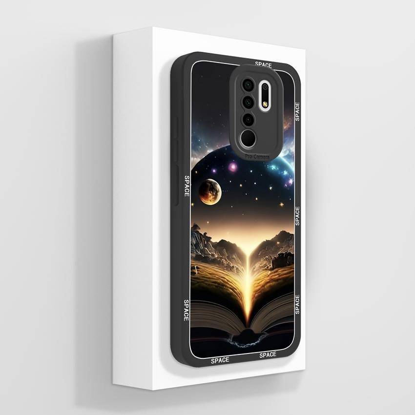 For Xiaomi Poco M2 M3 M4 M6 M7 Pro M5 M5S Mysterious Whale Phone Cases Camera Protection Liquid Silicone Anti Fall Protection Covers For Xiaomi Casing