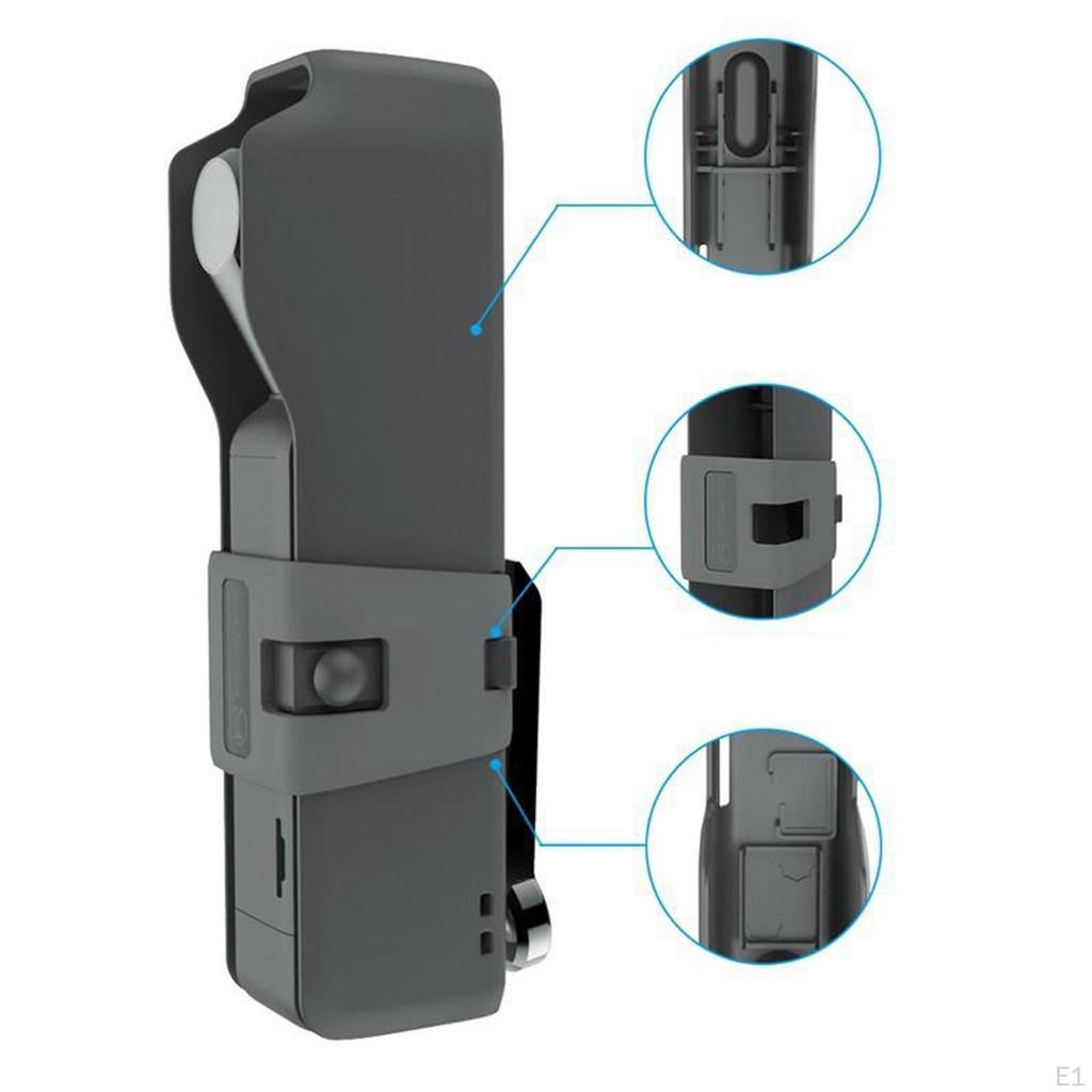 Carrying Case Handheld Camera Mini Portable Covers Accessories Storage with Lanyard for Pocket