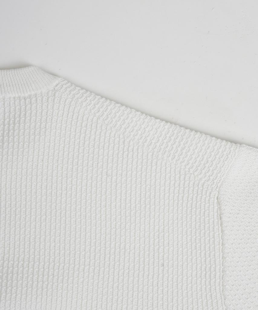 BIRBANTE Summer Washable Essential Round Knit - Ivory