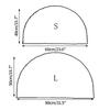 1PC Bathroom Mat Semicircle Floor Rugs Entrance Door Mats Non-slip Mats Cartoon Rug Dustproof Absorbent Carpet Bath Tub Carpets