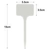 Tall White Tee Tags for Garden Plants Potted Waterproof Anti-UV T Labels Greenhouse Flower Vegetables Herb Markers Sign Stakes