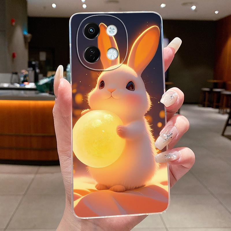 For Tecno Spark 30 5G Phone Case Cute Cartoon Dragon Patterns Soft TPU Silicone Transparent Casing For Tecno Spark 30 Shell Capa