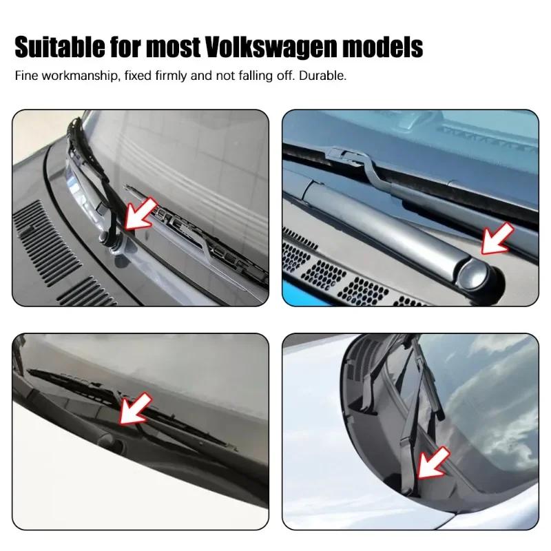 Car Windshield Wiper Arm Screw Cover Automatic Front Windshield Wiper Plastic Bolt Caps for Volkswagen Replaceable Accessories