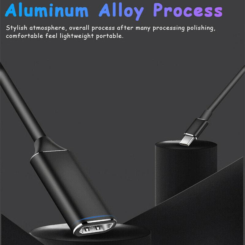 YurKem OTG USB 3.1 Type C To HDMI Adapter Cable 4K HD TV For Samsung Note 8 S8 S9 Converter For Phone Notebook Connected TV Monitor