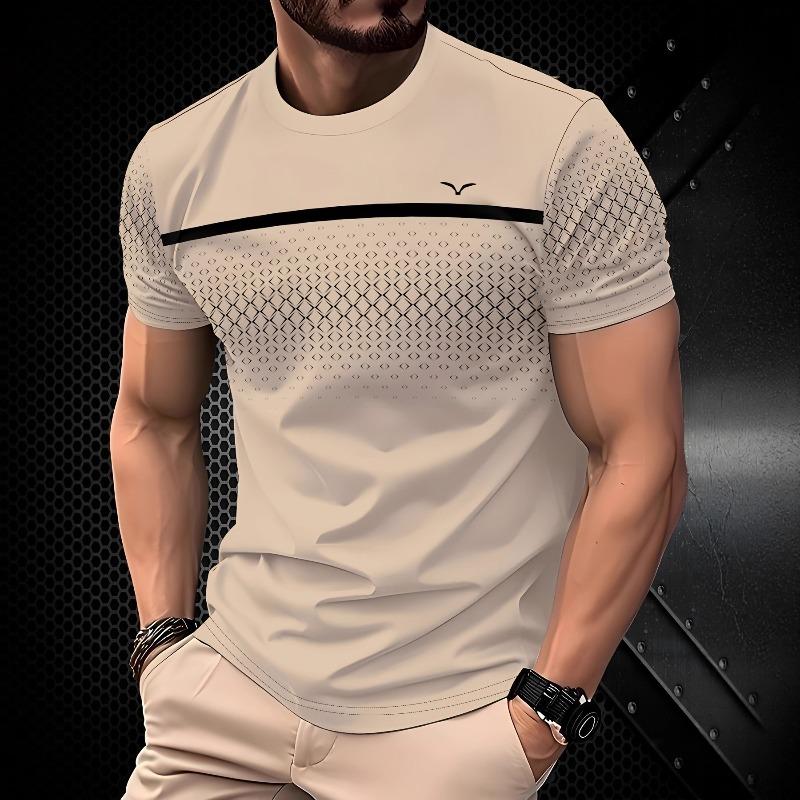Herren 3D-Druck T-Shirt Outdoor Tennis Badminton Atmungsaktiv Schnelltrocknend Sportoberteil Kurzarm Rundhals Pullover Lässiges Oberteil