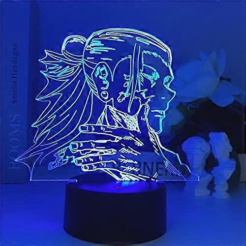 SCSYV Neueste Anime Jujutsu Kaisen Figur 3D Nachtlicht Geto Suguru Acryl Tischlampe Schlafzimmer Dekor Kindergeschenk Nachtlichter