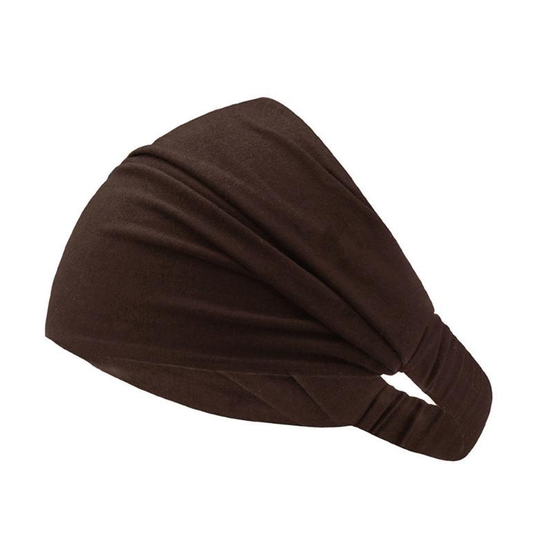 Wide Elastic Solid Hairband Soft Non-slip Head Scarf Hair Hoop for Muslim Women Daily Wear Party Use