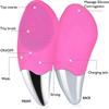 Sonic Facial Cleansing Brush Electric, Waterproof Silicone Face Massager Brush Rechargeable Mini Skin Facial Cleansing Brush(Rose)