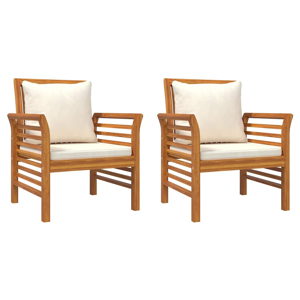 5 Piece Garden Lounge Set with Cushions Solid Acacia Wood