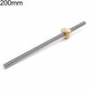 150-500mm 3D Printer T8 Stepper Trapezoidal Acme Thread Lead Screw Rod with Nut