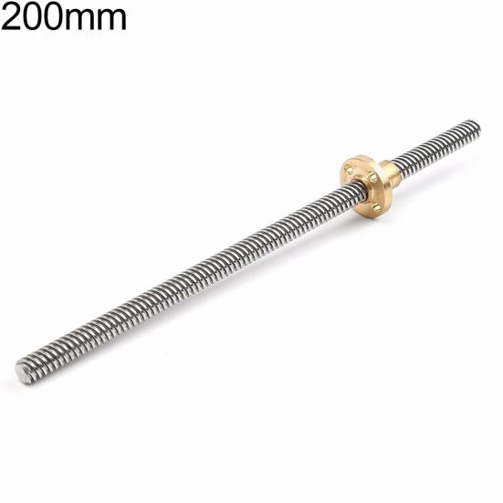 150-500mm 3D Printer T8 Stepper Trapezoidal Acme Thread Lead Screw Rod with Nut