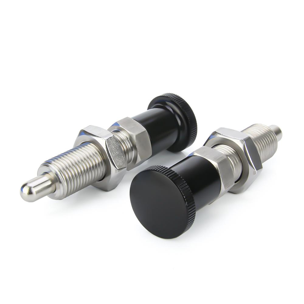 M8 M10 M12 M16 Fine Thread Long Index Bolts, Indexing Plungers,Locking Pin ,Locking Spring Screw,Aluminum Knob Plunger