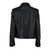 Salvatore Ferragamo Leather Blazer Black