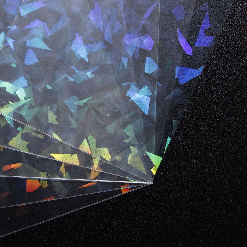 50pcs 61x88mm Clear Matte PP Photo Sleeves Sweetheart Foil Holographic Flashing for Kpop Board Game Trading Card Protector Cover