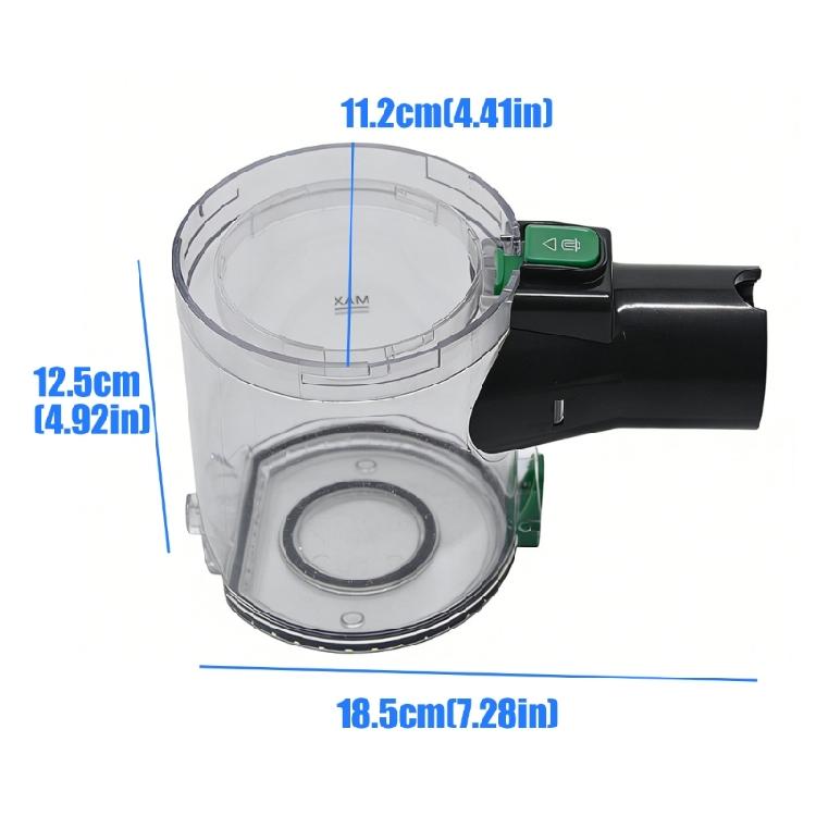 Multipurpose Vacuum Cleaner Dust Cup with Clear Window Plastic Texture Great for Monitoring Heavy Duty Plastic Texture