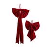 Velvet Large Bow Ribbon Decoration for Christmas Home and For Window Hanging Ornament Enhancing Seasonal Decor