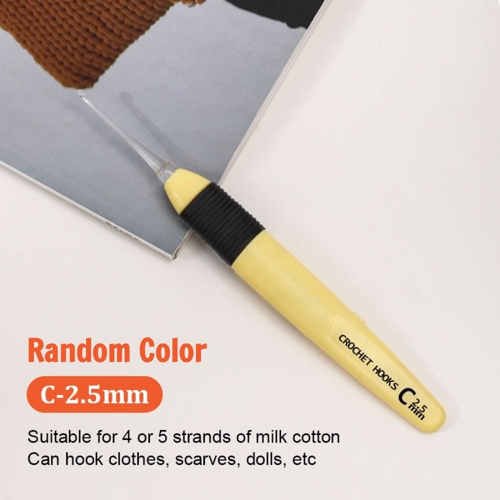 Random Color 2.5-6.5mm Crochet Hook Luminous Knitting Tool  Household