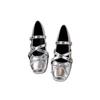 Silver Inner Height Increase Ballet Single Shoes Women's Summer 2025 New French Bow Mary Jane Shoes Flat Large Size Women's Shoes