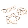 200pcs Heart Embellishments Delicate Hollow Heart Shape Wooden Ornament For Scrapbook Listing DIY Hand Made Crafts