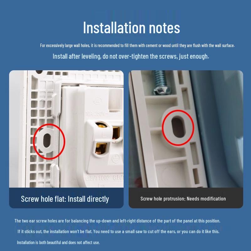86 Type Switch Socket Gap Repair Shim - Enlarged Decorative Panel Cover