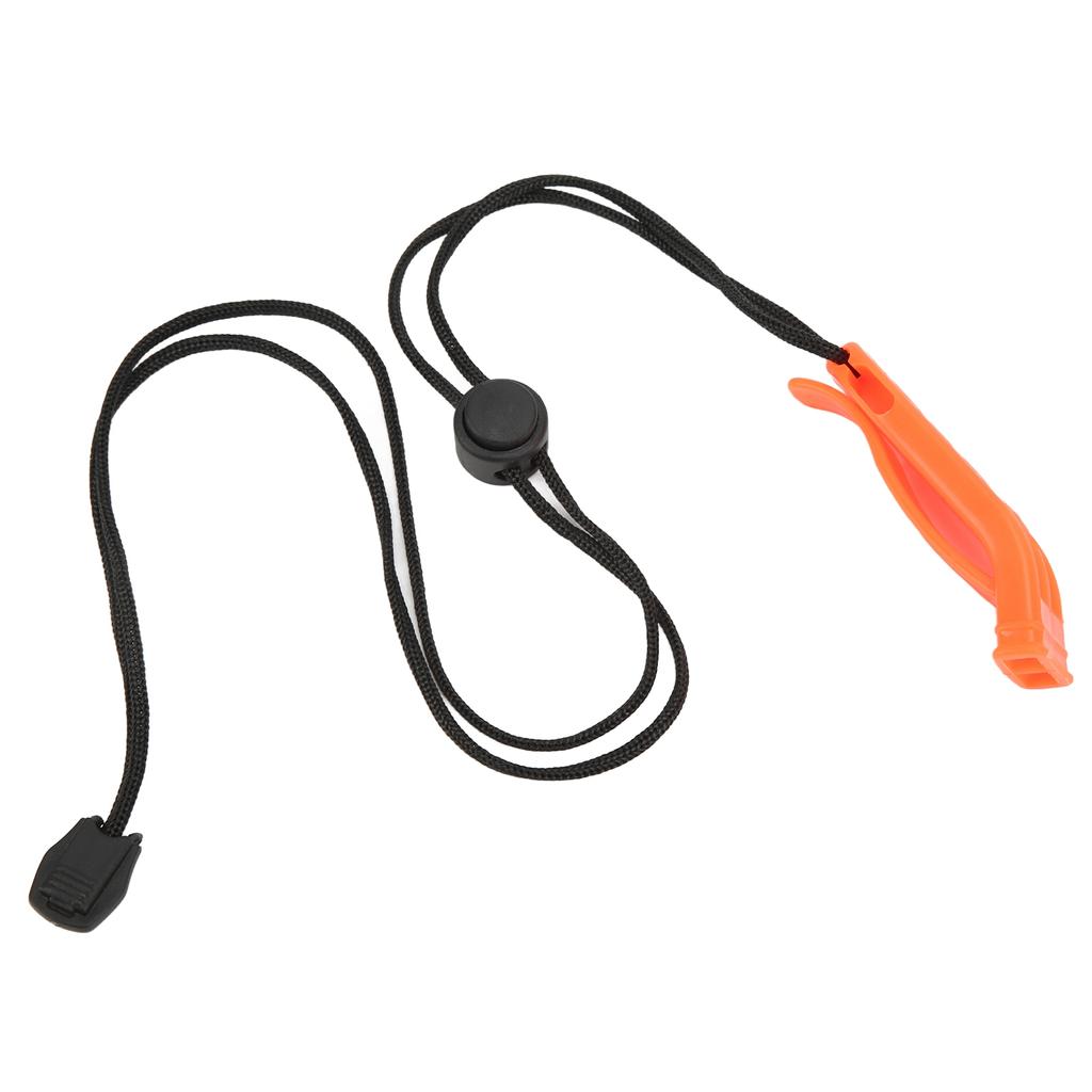 Safety Emergency Whistle Plastic Marine Survival Whistle with Lanyard for Outdoors Boating