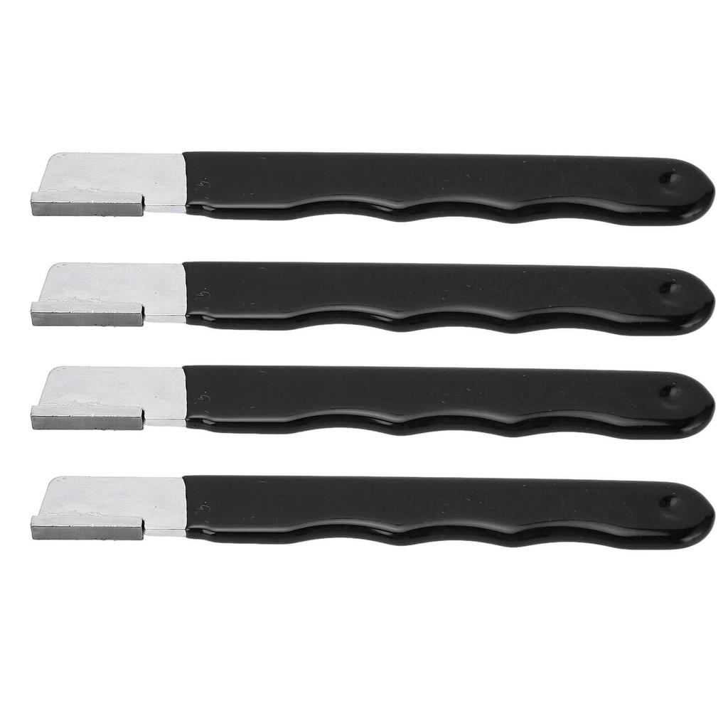 4Pcs Garden Tool Sharpener Mini Portable Cutter for Gardening Pruner Hedge Shears Scissors Black