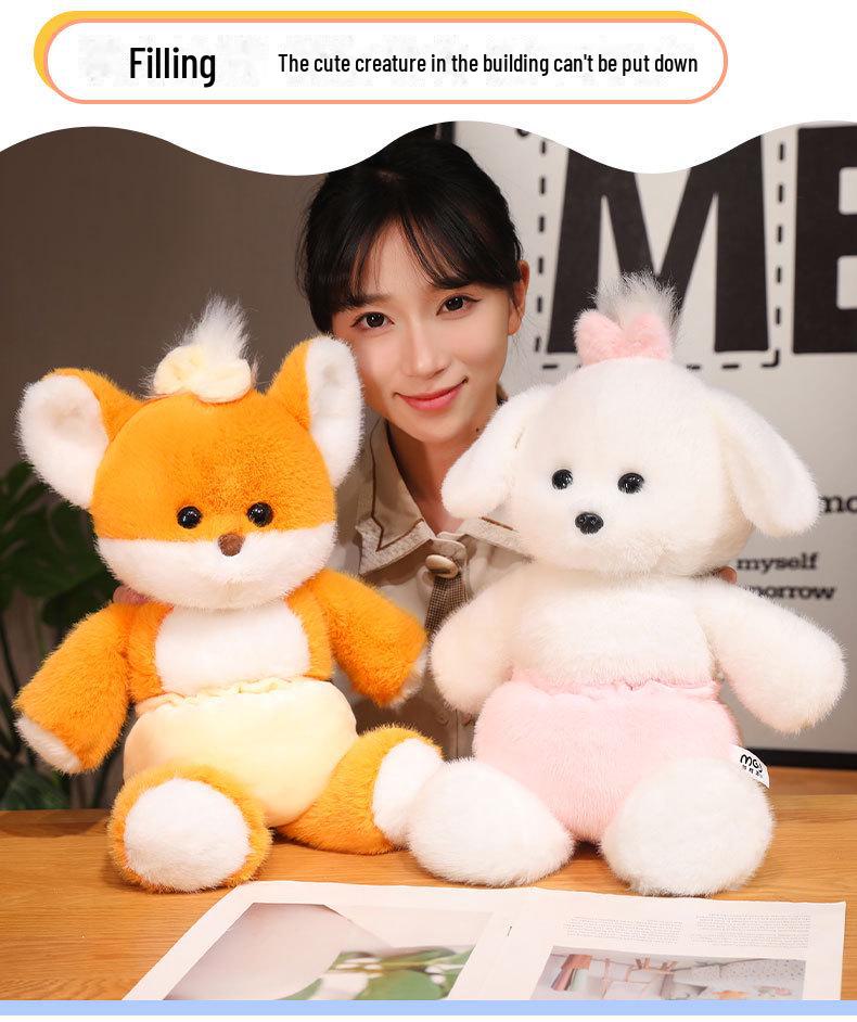 Authentic Benny the Fox Plush Toy - Elephant Comfort Doll & Animal Birthday Gift
