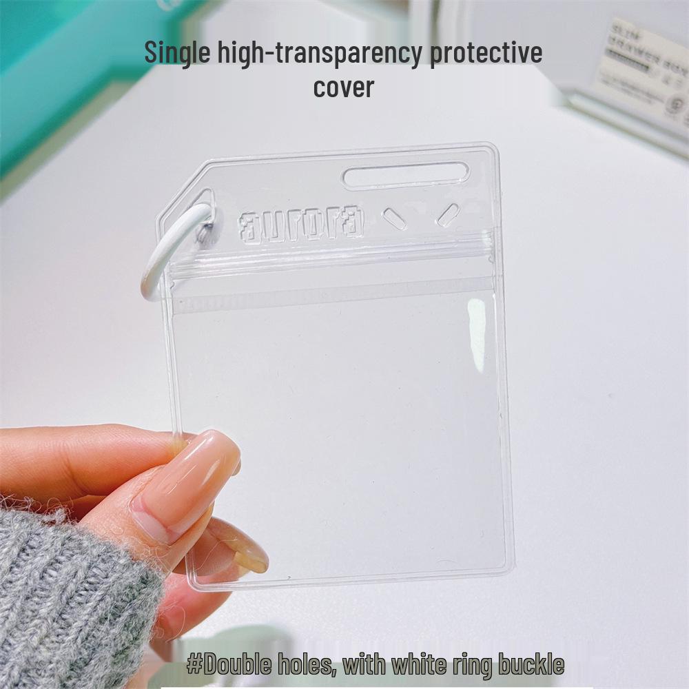 Reversal Film Keychain with PVC Protective Sleeve and Light Projection