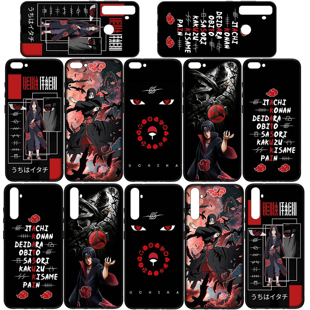 Case for Samsung Galaxy S25 S24 S23 iPhone 16 15 Xiaomi Redmi Note 14 13 12 16E 8 X 11 Pro Max XR OPPO Moto Huawei Cartoon Itachi Uchiha Naruto Cover