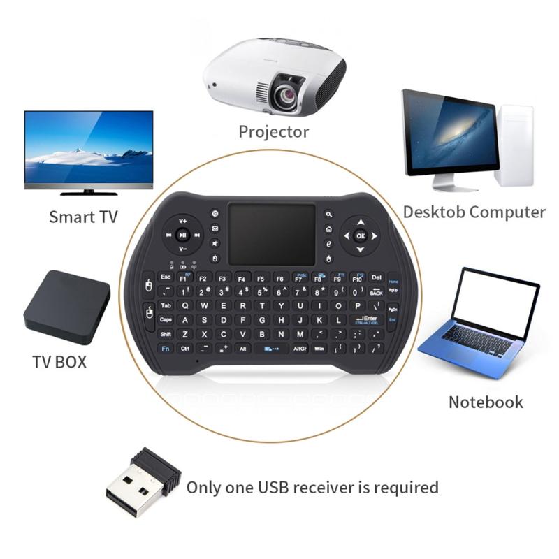 Teclados y teclados numéricos M10s Mini teclado inalámbrico de 2,4