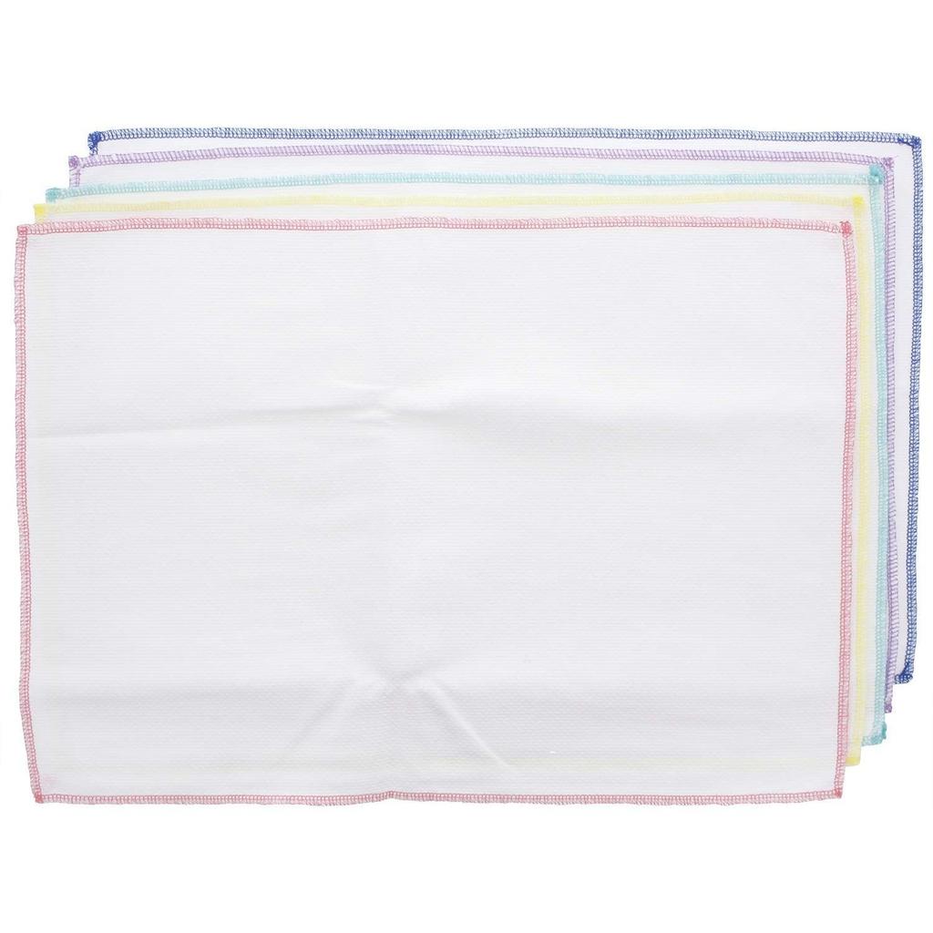 Nakamura Dish Cloth White Approximately 3550cm Cotton 100 Dobby Weave Large Size Thick TF-822 Set 5