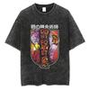 T-shirt Stampata Mustang Roy Anime Fullmetal Alchemist Uomo Donna Estate Larga Grafica T-shirt in Cotone Lavato