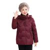 Dicke Daunenjacke für Damen: Warmer weißer Daunenmantel für ältere Menschen, festliche Winterkleidung