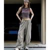Johnature Summer Korean Street Wide-leg Casual Women Pants Loose Casual Thin Breathable Cargo Pants