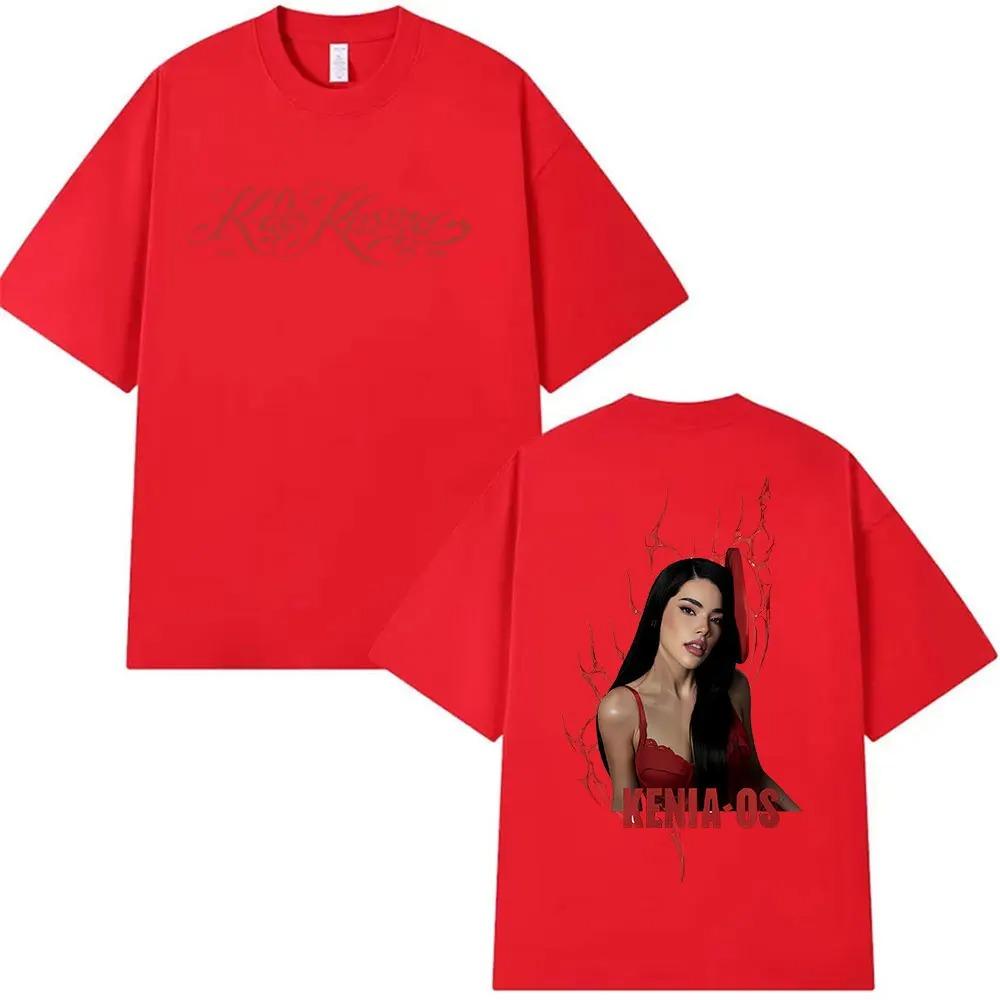 Singer Kenia Os K De Karma Tour 2026 Print T Shirts Men Women Harajuku Vintage Fashion Oversized Cotton T-shirt Loose Streetwear