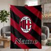 AC Milan Custom Flannel Blankets Soft Warm Cozy Throws for Home Decor Holiday Gifts