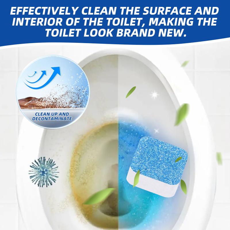 

Toilet Cleaning Tablets (Boxed) Household Bathroom Powerful Stain & Odor Removal Long-Lasting Freshness Toilet Cleaning Tablets one size
