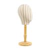 HeadShaped Display Mannequin Versatile Hat and Hairpiece with Wooden Foundation Pinin