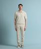 PANICALE Ivory Regular Slim Fit Twill Pants
