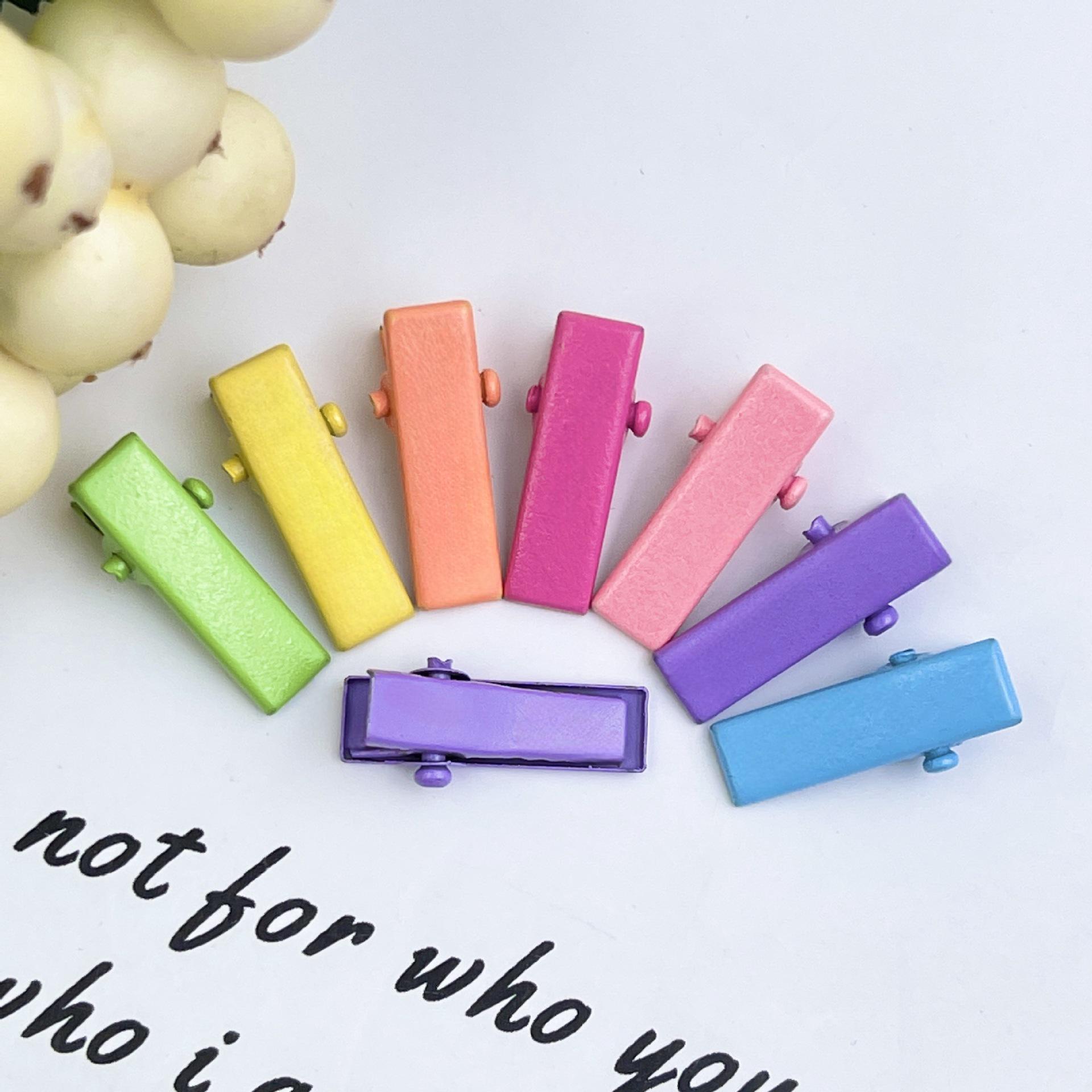 Kids Cartoon Print Hair Clips: Cloud, Polka Dot, Flower & Macaron BB Clips